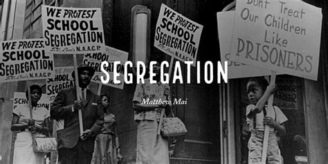 definition segregation en anglais